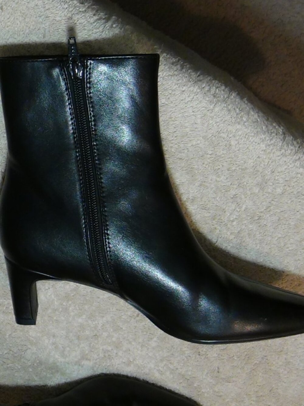 A New Day Women's Tigris Ankle Boots 2" Block Heels Size 6 Black
